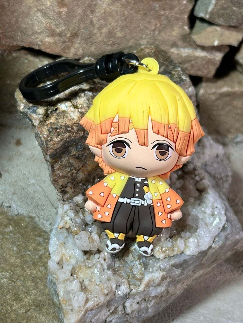 Demon Slayer Zenitsu Agatsuma Backpack Clip Blind Bag Keychain